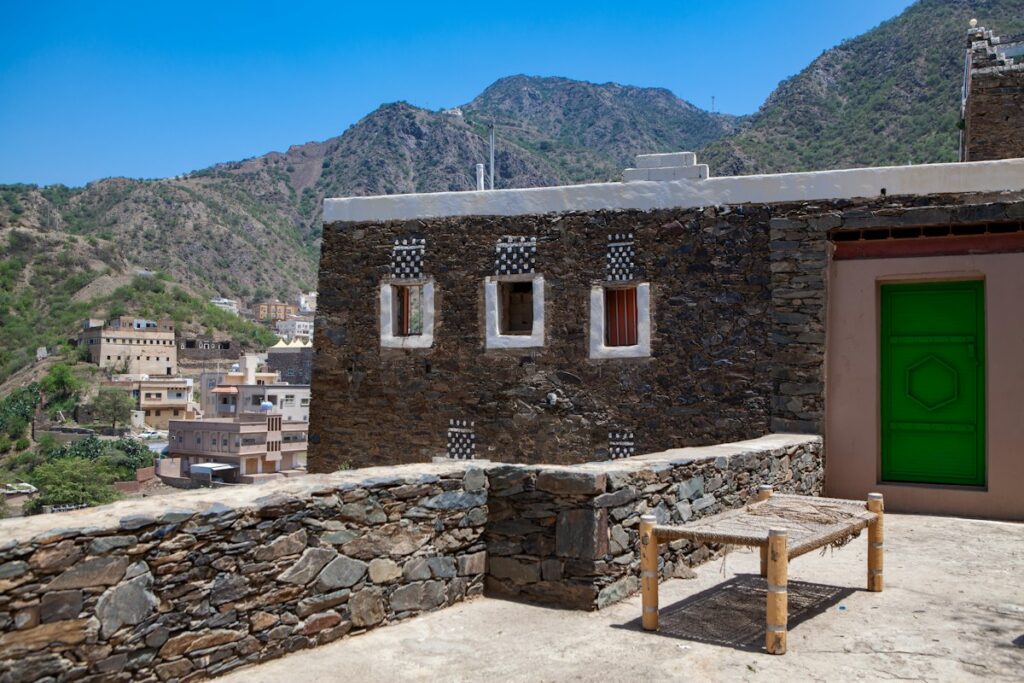 Traditional stone houses at Rijal Almaa in the Asir highlands